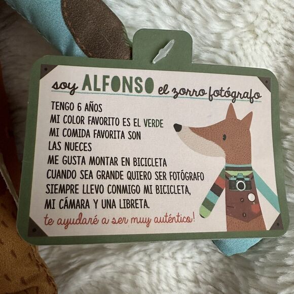 LPG Alphonso Fox Plush Camera Baby Toy 16” Stuffed Animal - Picture 3 of 5